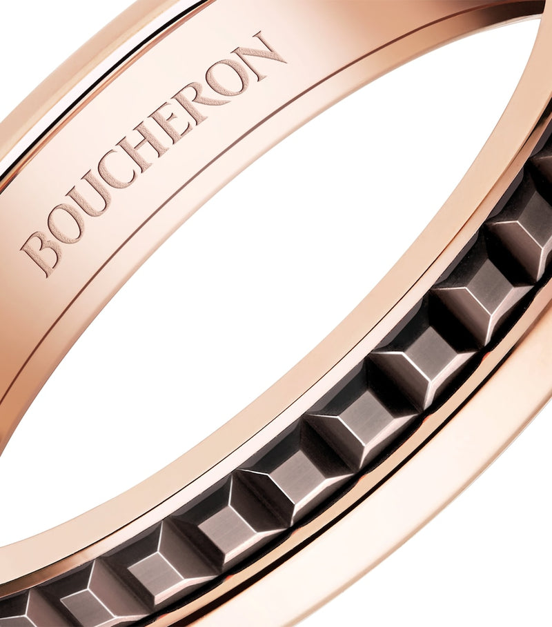 Boucheron rose gold Quatre Classique wedding band, UK version