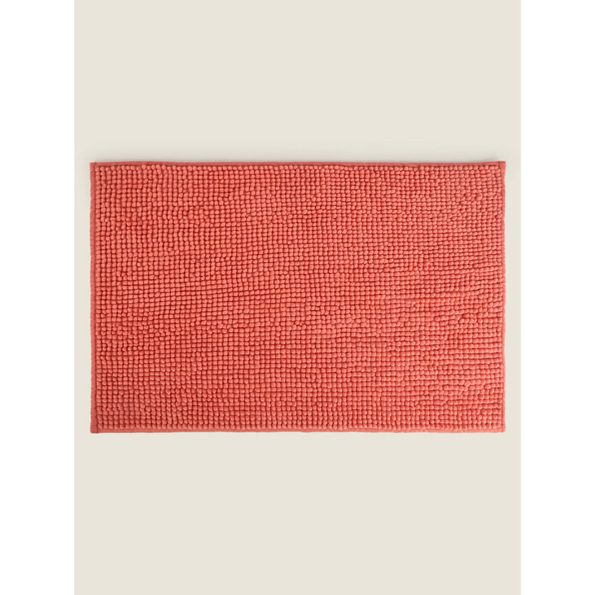 George Home Chenille Bath Mat - Coral General Household ASDA   