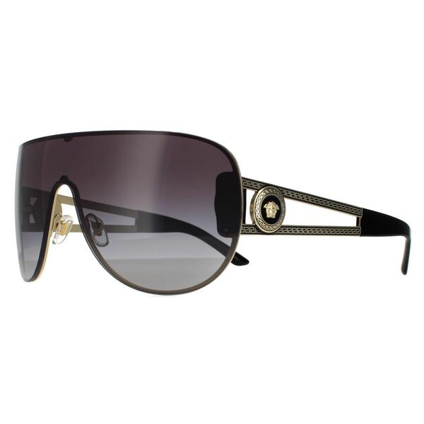 Versace VE2166 pale gold grey gradient unisex sunglasses (British brand)