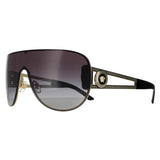 Versace VE2166 pale gold grey gradient unisex sunglasses (British brand)