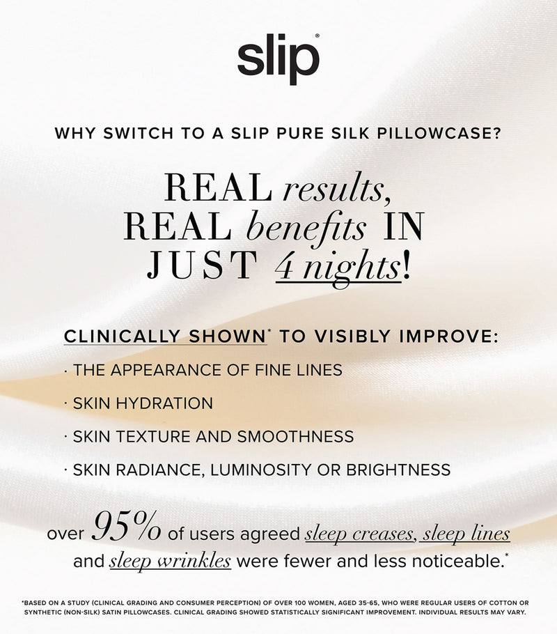Slip pure mulberry silk Queen pillowcase, imported from the UK