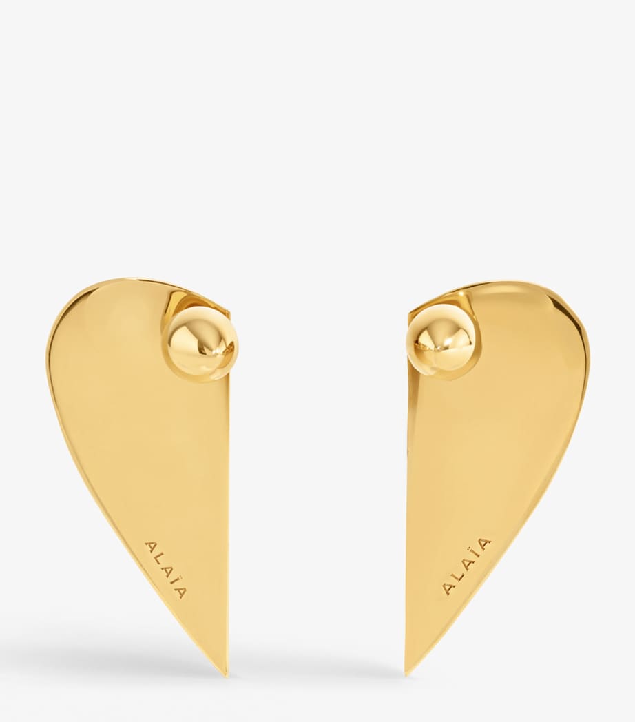 Alaïa Le Coeur Demi earrings brass - British product