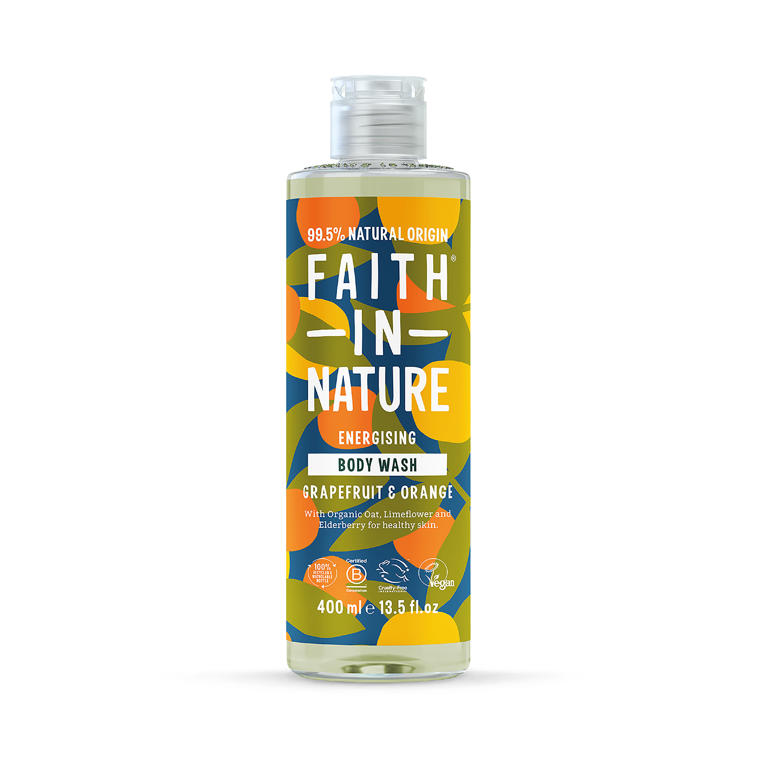 Faith In Nature body wash Grapefruit & Orange 400ml - British product
