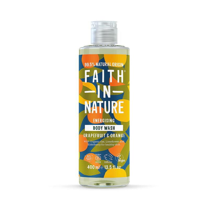 Faith In Nature body wash Grapefruit & Orange 400ml - British product