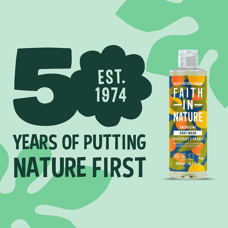 Faith In Nature body wash Grapefruit & Orange 400ml - British product