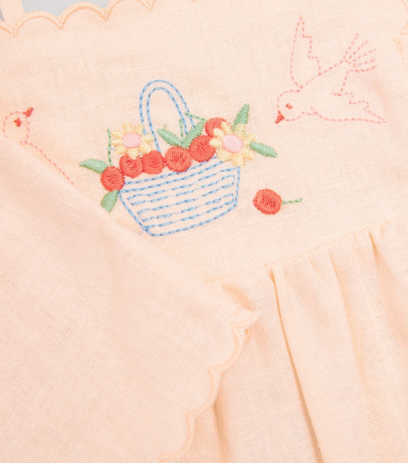 Gingersnaps Hinata linen-blend dress and shorts set for toddlers aged 6-36 months, UK version