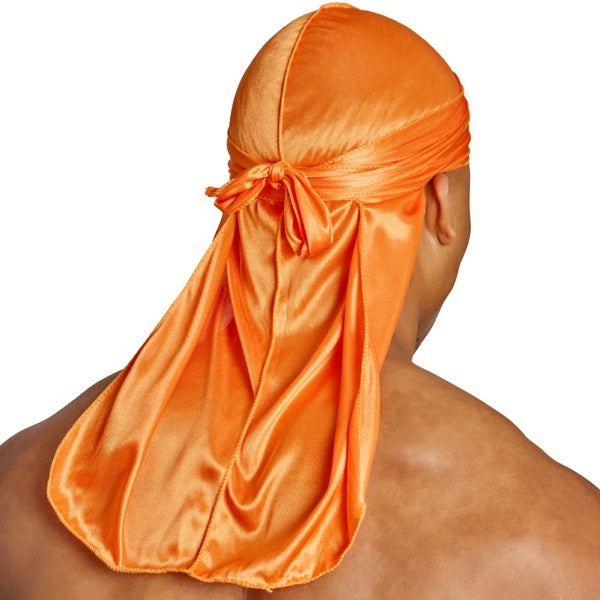SHYNE Orange Silky Durag, imported from the UK