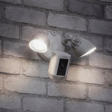 Ring hardwired floodlight camera white 2-pack (British brand)