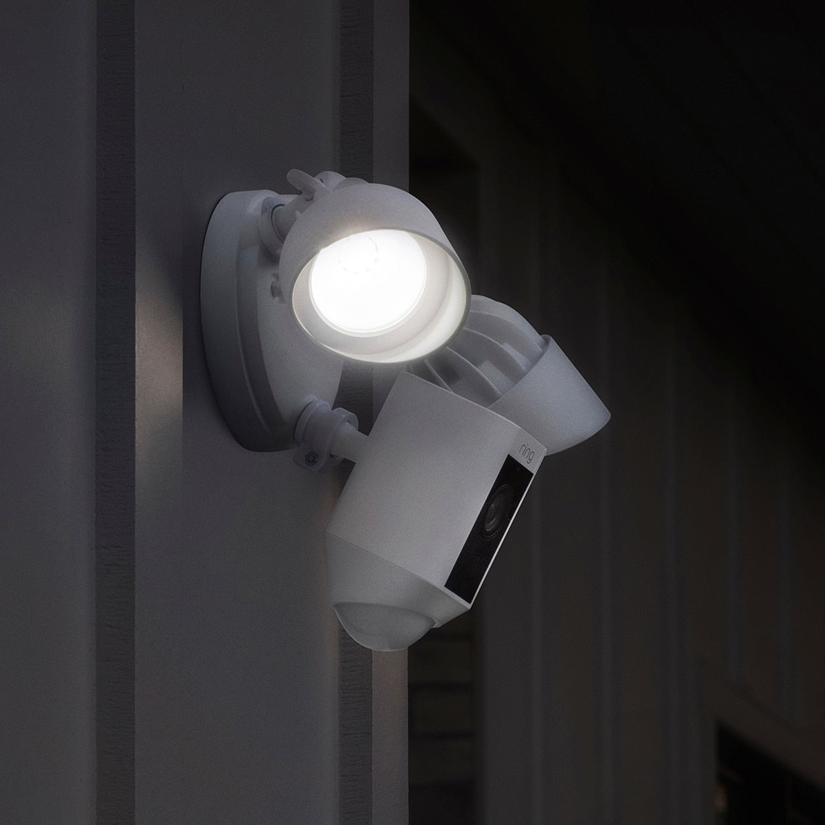 Ring hardwired floodlight camera white 2-pack (British brand)