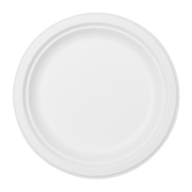 White 22cm Bagasse Party Plates   10 per pack GOODS M&S   