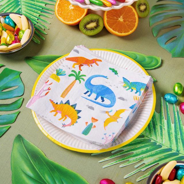 Dinosaur Paper Napkins   20 per pack GOODS M&S   