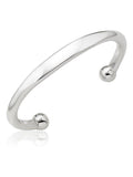 Beaverbrooks Sterling Silver Torque ID Bangle