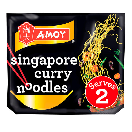 Amoy Straight to Wok Singapore Curry Noodles 2x150g Cooking sauces & meal kits Sainsburys   