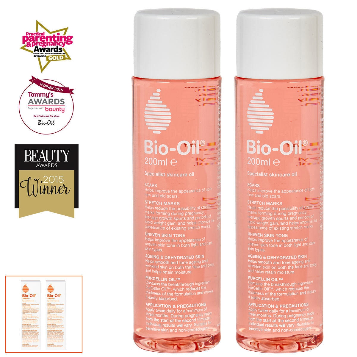 Bio-Oil body oil 2 x 200ml - British product