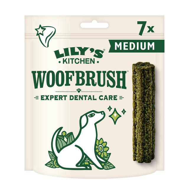 Lily's Kitchen Woofbrush Natural Daily Dental Chew Medium Dog Multipack   196g GOODS M&S   