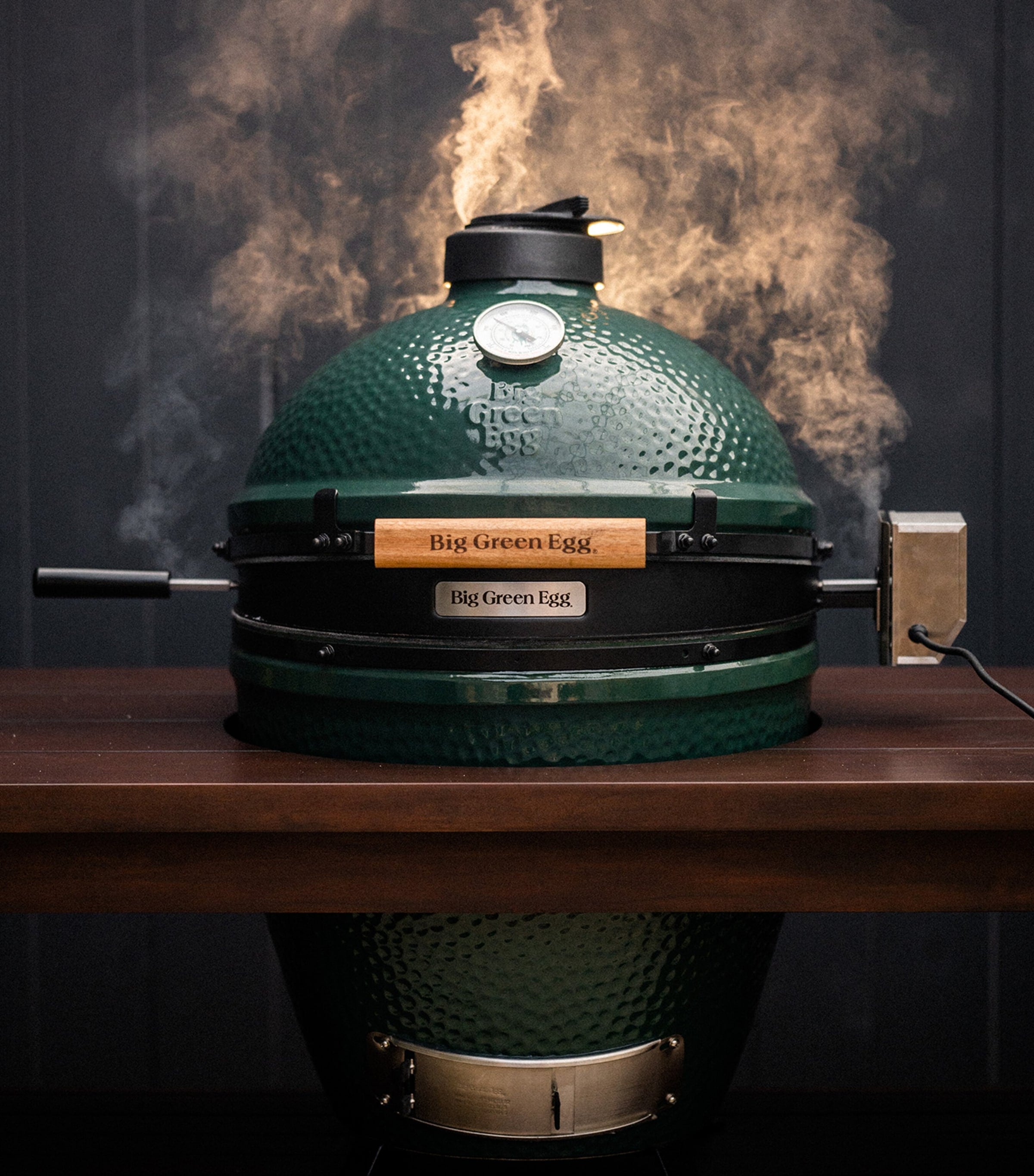 Big Green Egg XL rotisserie - British product