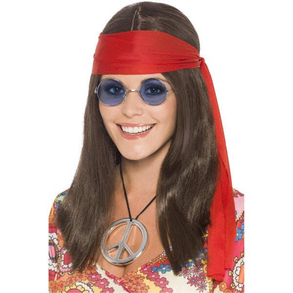 Smiffys Hippy Chick costume kit with wig and accessories, UK version