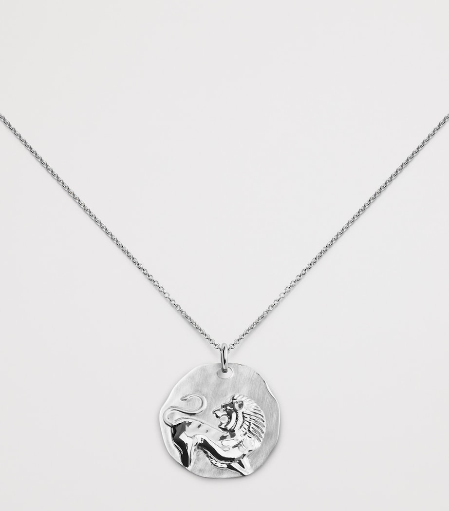 Monica Vinader Leo zodiac necklace sterling silver, UK version