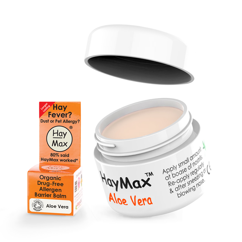 HayMax Aloe Vera Organic Drug Free Pollen Barrier Balm 5ml - Aloe Vera
