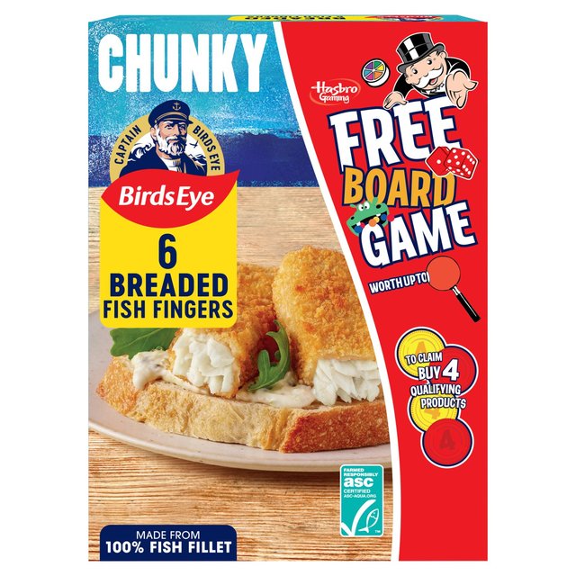 Birds Eye 6 ASC Chunky Breaded Fish Fingers   360g GOODS M&S   