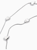 Gold tone heart long rope necklace, UK version