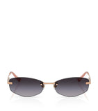 Jimmy Choo metal frame wire oval sunglasses - British product