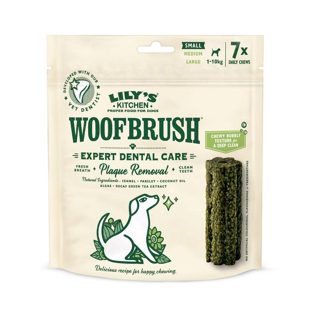 Lily's Kitchen Woofbrush All Natural Daily Dental Chew Small Dog Multipack   7 x 22g GOODS M&S   