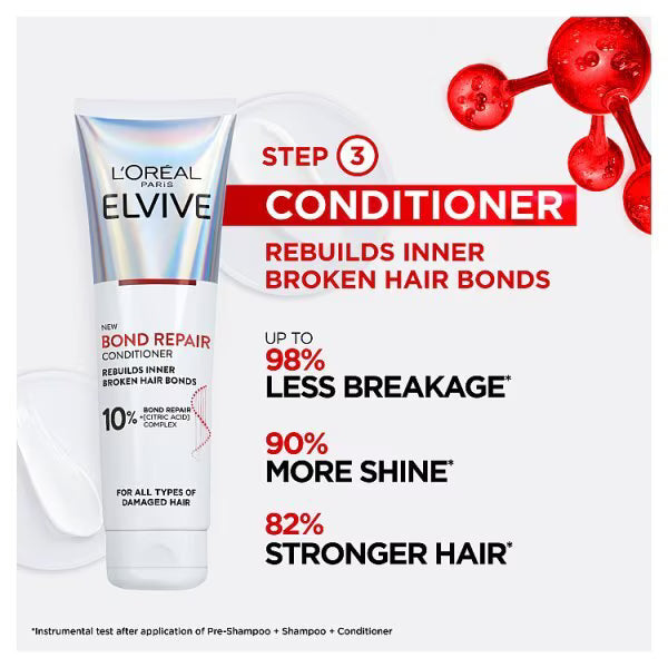 L'Oréal Paris Elvive Bond Repair Conditioner 150ml, UK version