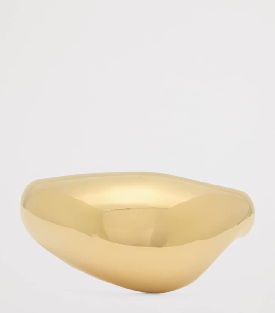 Saint Laurent brass teardrop dome cuff, UK version