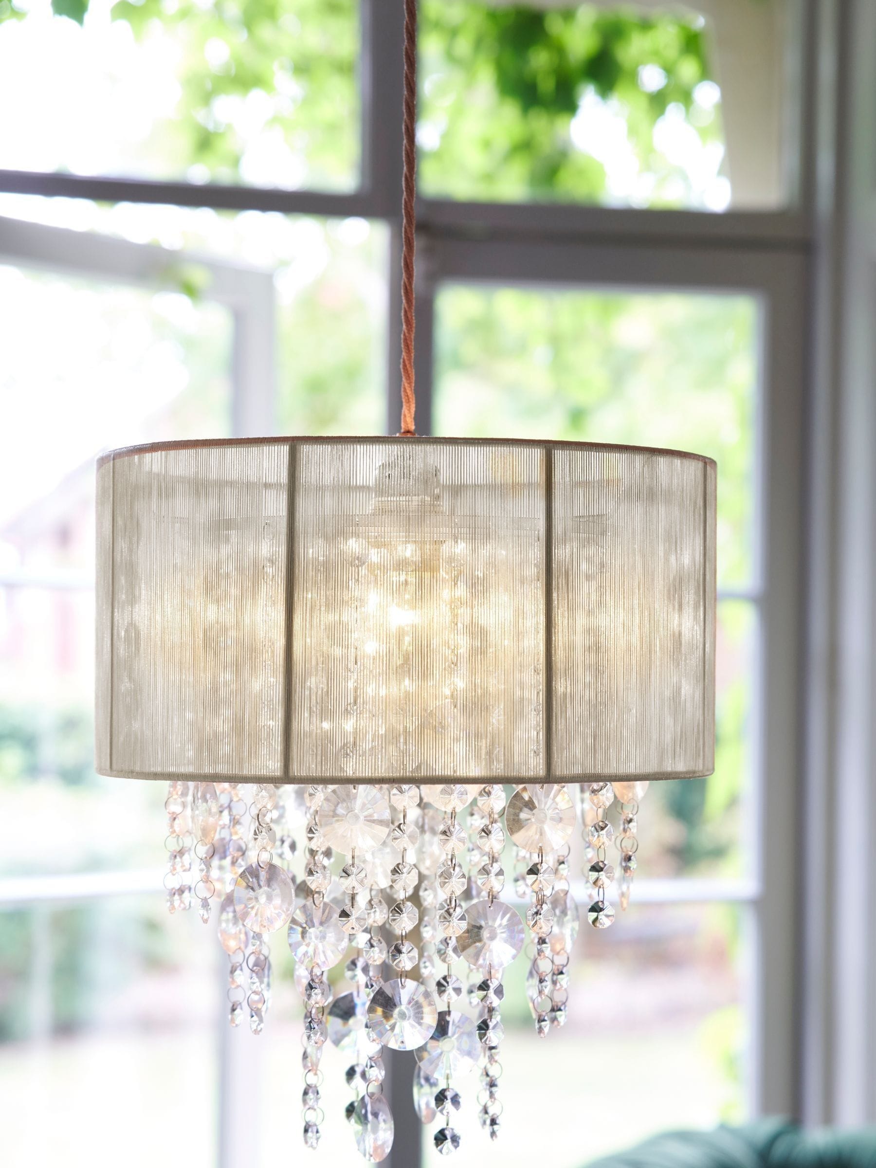 Grey Palazzo Easy Fit Pendant Lamp Shade