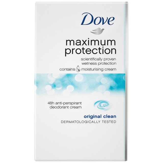 Dove Maximum Protection Original Clean Anti-Perspirant Cream Stick   45ml GOODS M&S   