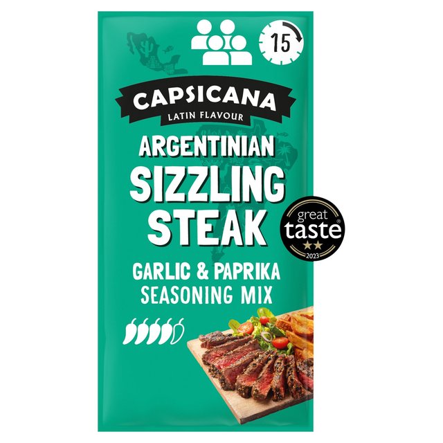 Capsicana Argentinian Garlic & Paprika Fajita Seasoning Mix Medium/Hot   28g GOODS M&S   