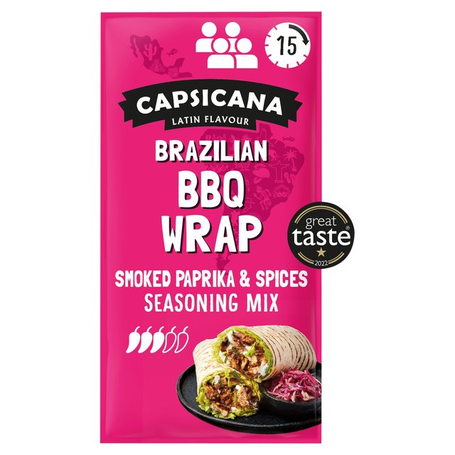 Capsicana Brazilian Smoked Paprika & Spices Fajita Seasoning Mix Medium   28g