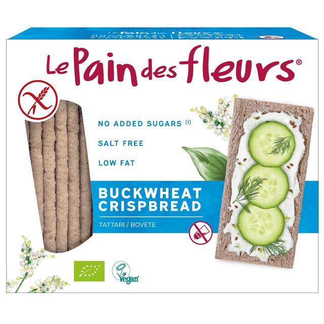 Le Pain Des Fleurs Organic Buckwheat No Added Salt or Sugar Crispbread   150g