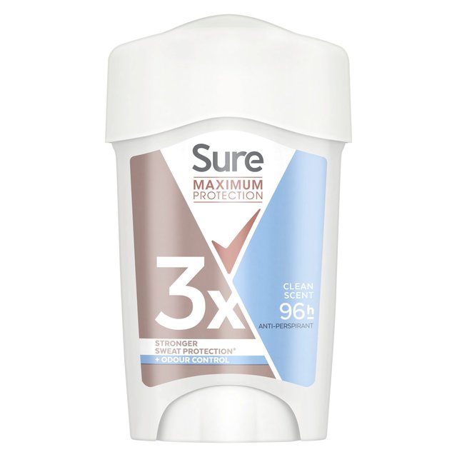 Sure Maximum Protection Clean Scent Cream Stick Antiperspirant   45ml GOODS M&S   