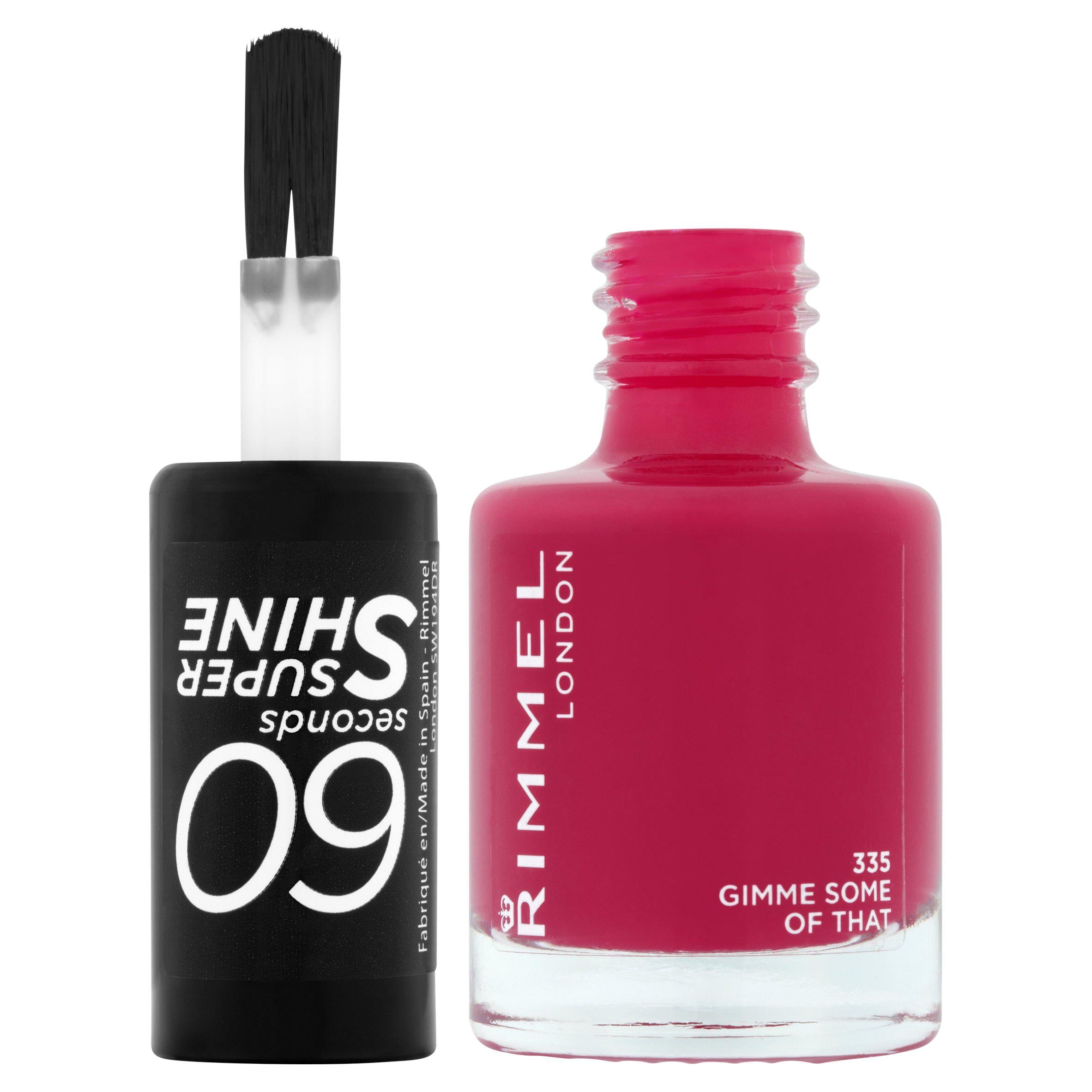 Rimmel London 60 Seconds Super Shine 335 Gimme Some of That Nail Polish 8ml All Sainsburys   