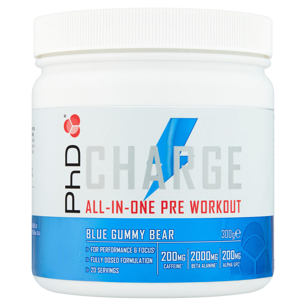 PhD Charge All In One Blue Gummy Bear Pre Workout 300g