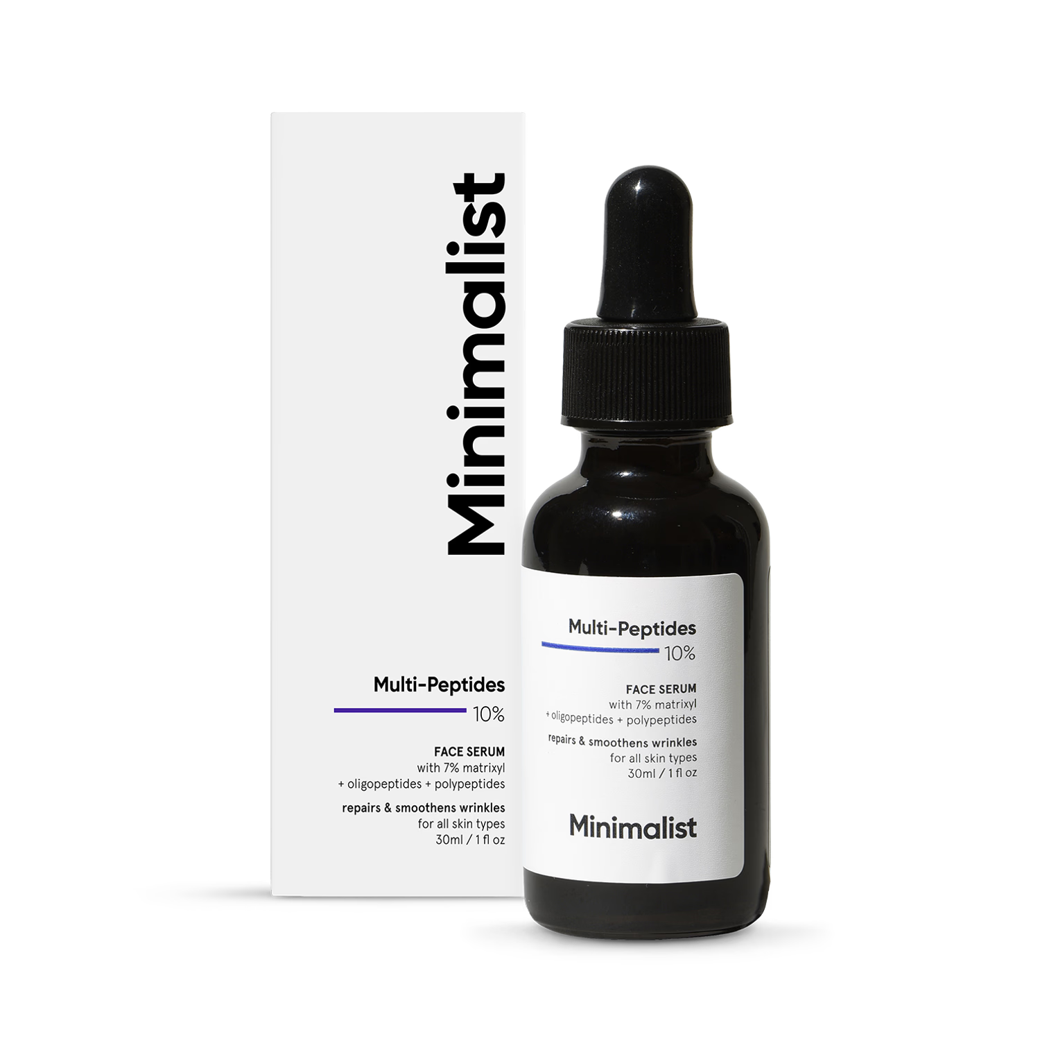 Minimalist Multi-Peptides 10% Face Serum 30ml - British product