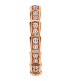 Bvlgari Serpenti Viper ring rose gold diamond (British brand)