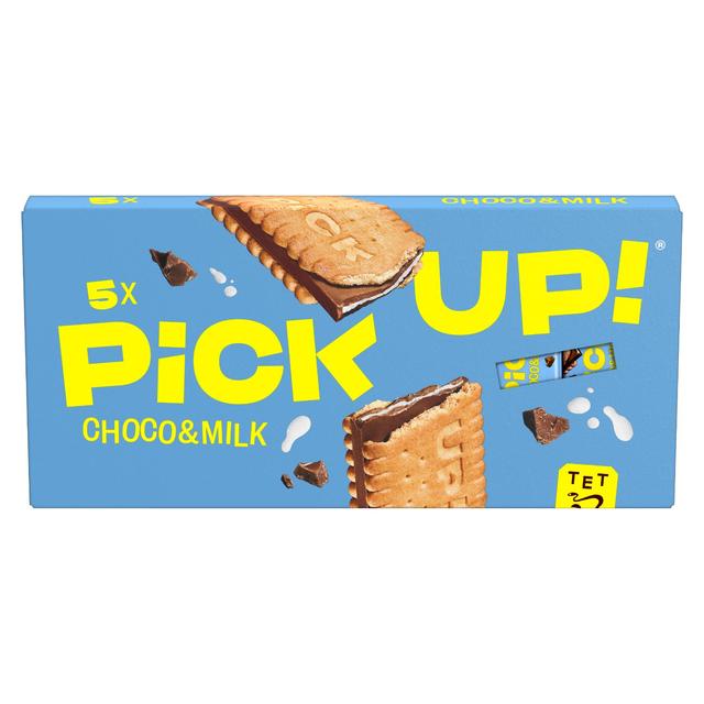 Bahlsen PiCK UP! Choco & Milk Chocolate Biscuit Bars   5 x 28g GOODS M&S   