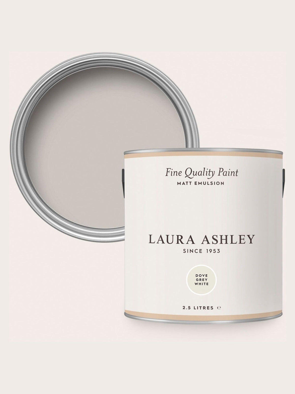 Laura Ashley Dove Grey White matt emulsion 2.5L - British product