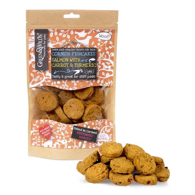 Green & Wilds Cornish Fishcakes With Turmeric Dog Treats   150g