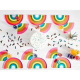 Rainbow Paper Party Plates   12 per pack GOODS M&S   