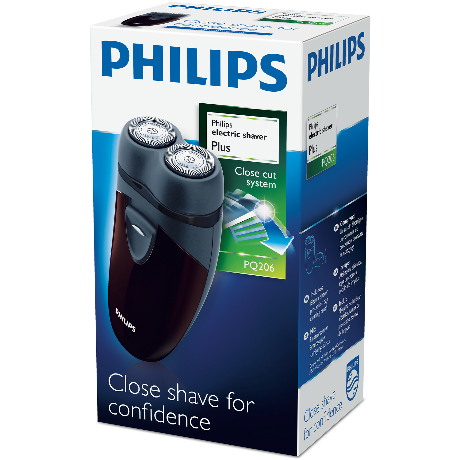 Philips PQ206 dry electric shaver, UK version