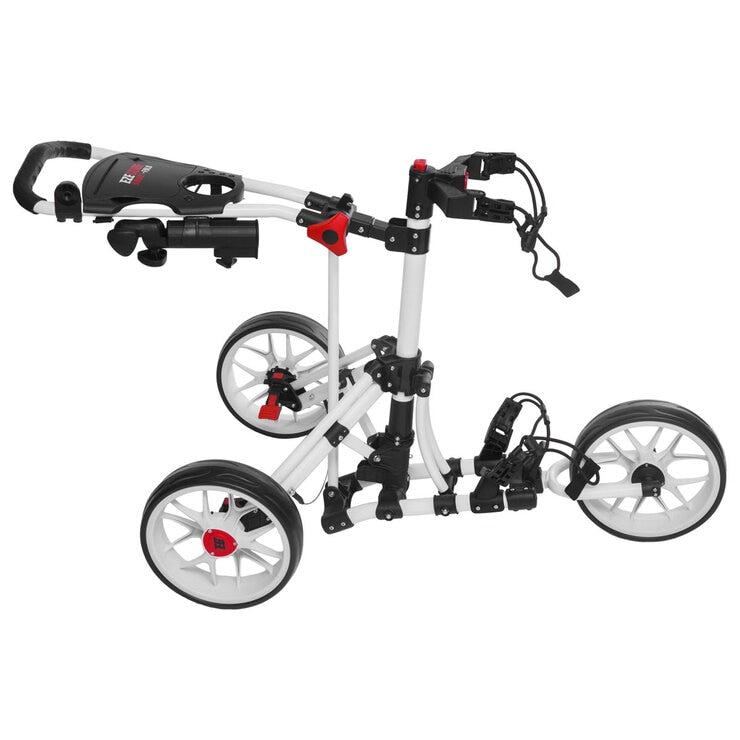 Eze Glide 3-wheel golf trolley in white - British product