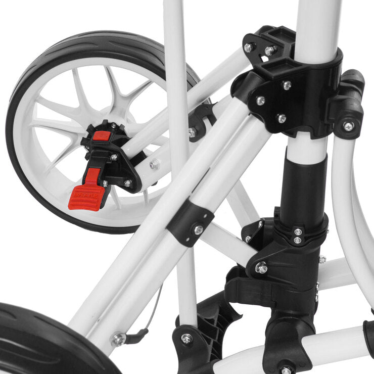 Eze Glide 3-wheel golf trolley in white - British product