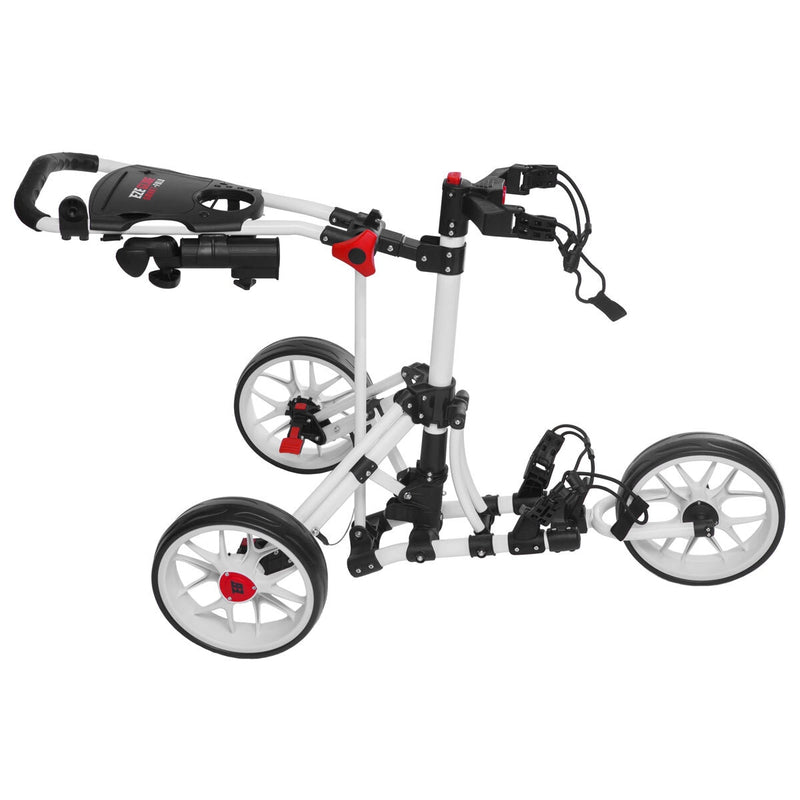 Eze Glide 3-wheel golf trolley in white - British product