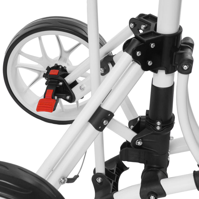 Eze Glide 3-wheel golf trolley in white - British product
