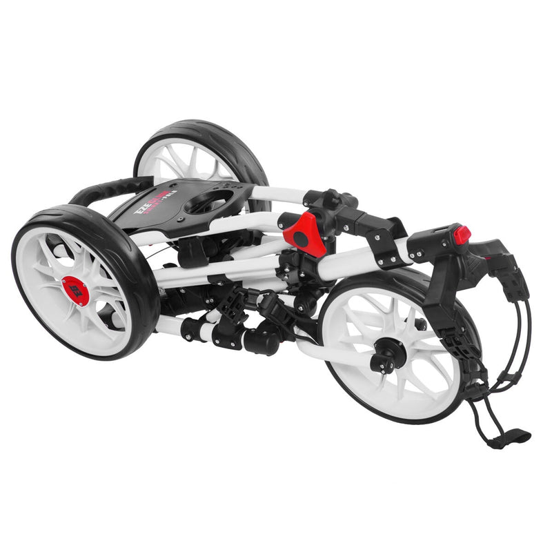 Eze Glide 3-wheel golf trolley in white - British product