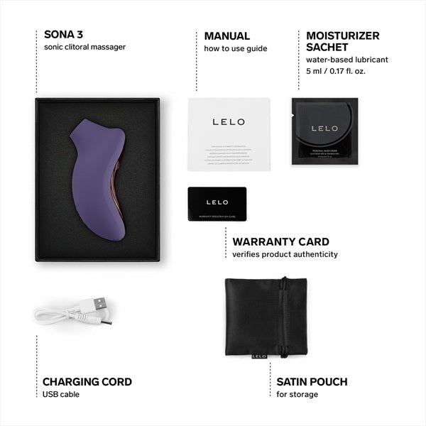 LELO Sona 3 clitoral massager Cyber Purple, UK version